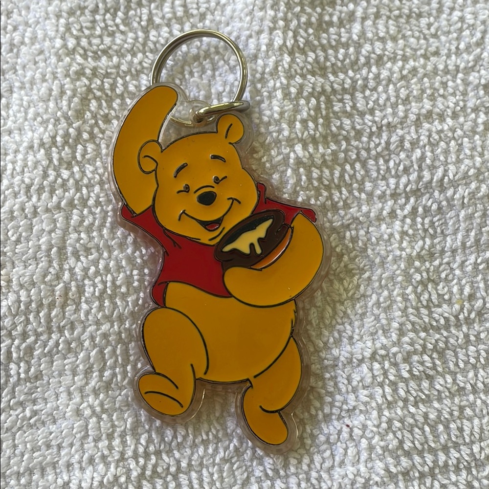 Disney Winnie the Pooh Keychain - Red and Yellow